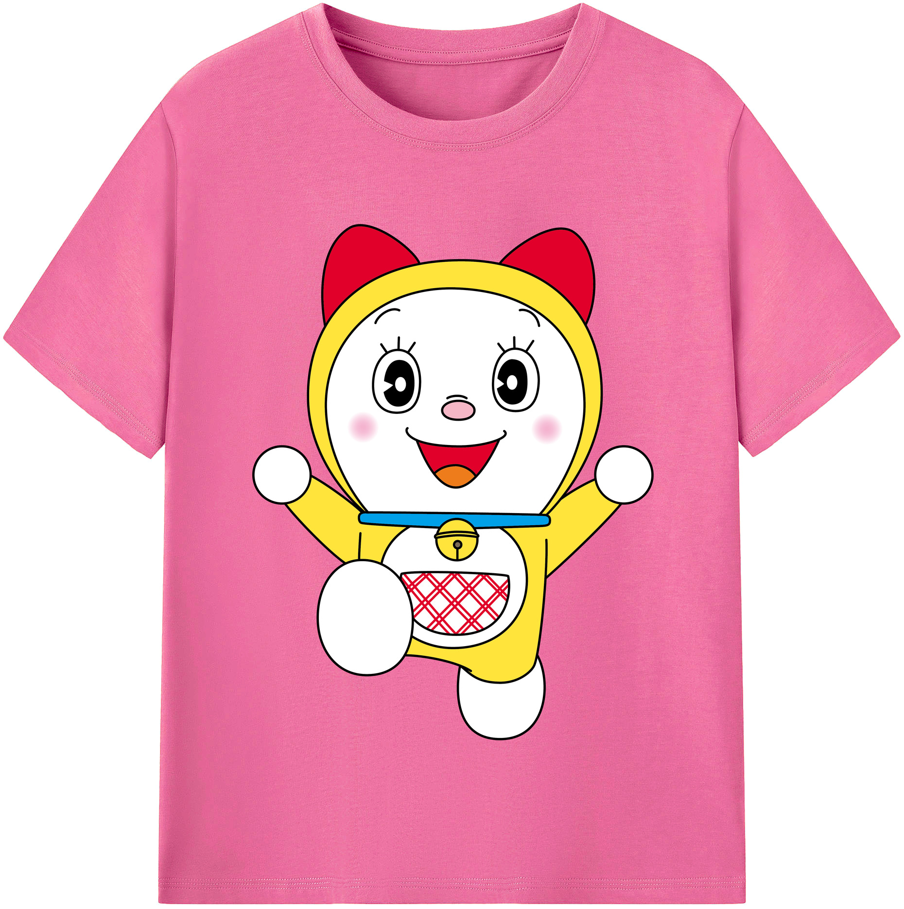 （画像用） ドラえもん ドラミ Doraemon Dorami レディースカジュアルプリントTシャツ（綿100％）